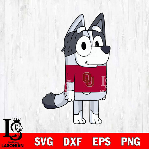 Oklahoma Sooners Muffin Bluey Svg Eps Dxf Png File, Digital Download, Instant Download