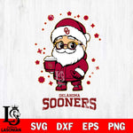 Oklahoma Sooners Santa Claus Coffe Svg dxf eps png pdf file,NCAA svg,Digital Download,Cricut file