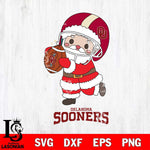 Oklahoma Sooners Santa Claus Cute Svg dxf eps png pdf file,NCAA svg,Digital Download,Cricut file