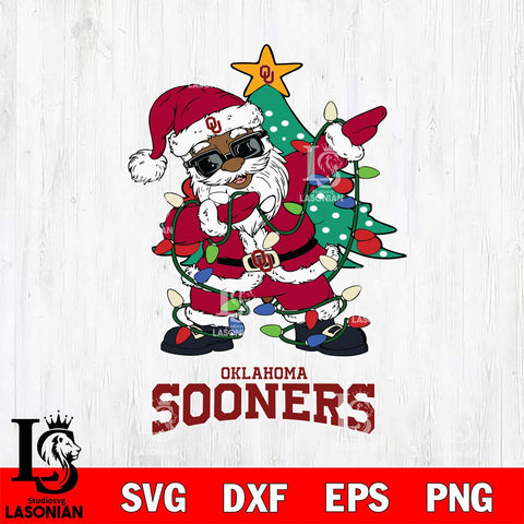 Oklahoma Sooners Santa Claus Ugly Christmas Svg dxf eps png pdf file,NCAA svg,Digital Download,Cricut file