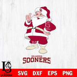 Oklahoma Sooners Santa claus Svg dxf eps png pdf file,NCAA svg,Digital Download,Cricut file