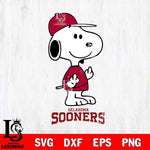 Oklahoma Sooners Snoopy Sport 8 Svg Eps Dxf Png File, Digital Download