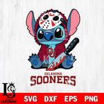 Oklahoma Sooners Stitch Jason Voorhees Svg Eps Dxf Png File, NCAA svg, Digital Download, Instant Download