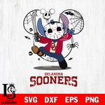 Oklahoma Sooners Stitch jason voorhees Halloween Svg Eps Dxf Png File, Digital Download, Instant Download