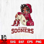 Oklahoma Sooners #1 beauty Black Fan Girl, Svg Eps Dxf Png File, Digital Download