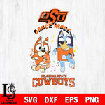 Oklahoma State Cowboys Bluey Bingo Dance Mode Svg Eps Dxf Png File, NCAA svg, Digital Download, Instant Download