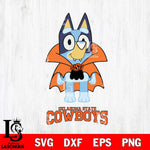 Oklahoma State Cowboys Bluey Dracula Halloween Svg Eps Dxf Png File, Digital Download, Instant Download