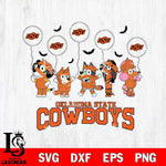 Oklahoma State Cowboys Bluey Halloween Spooky Svg Eps Dxf Png File, Digital Download, Instant Download