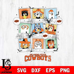 Oklahoma State Cowboys Bluey Halloween Sport Svg Eps Dxf Png File, Digital Download, Instant Download