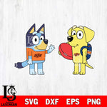 Oklahoma State Cowboys Bluey & Lucky Svg Eps Dxf Png File, Digital Download, Instant Download