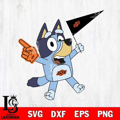 Oklahoma State Cowboys Bluey flag Svg Eps Dxf Png File, Digital Download, Instant Download