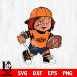 Oklahoma State Cowboys Chucky Horror 10 Svg Eps Dxf Png File, NCAA svg, Digital Download, Instant Download