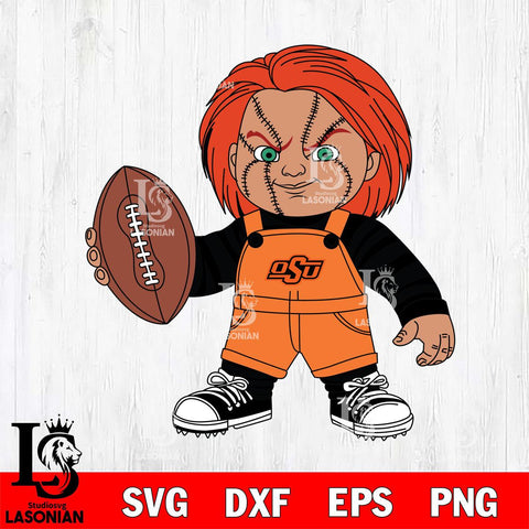 Oklahoma State Cowboys Chucky Horror 12 Svg Eps Dxf Png File, NCAA svg, Digital Download, Instant Download