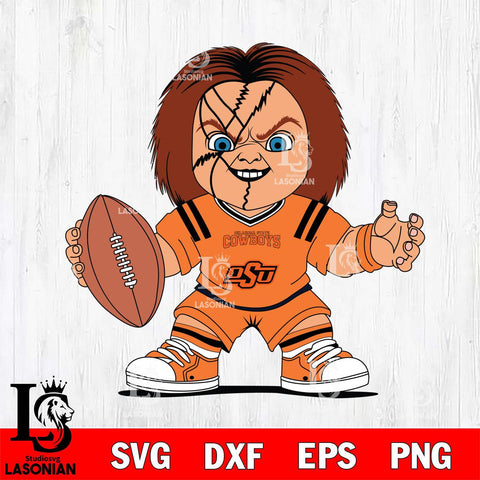 Oklahoma State Cowboys Chucky Horror 2 Svg Eps Dxf Png File, NCAA svg, Digital Download, Instant Download