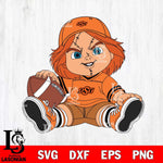 Oklahoma State Cowboys Chucky Horror 8 Svg Eps Dxf Png File, NCAA svg, Digital Download, Instant Download