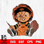 Oklahoma State Cowboys Chucky Horror 9 Svg Eps Dxf Png File, NCAA svg, Digital Download, Instant Download