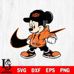 Oklahoma State Cowboys Cool Mickey Mouse Svg Eps Dxf Png File, NCAA svg, Digital Download, Instant Download