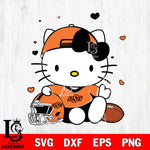 Oklahoma State Cowboys Cute Hello Kitty Football Svg Eps Dxf Png File, NCAA svg, Digital Download, Instant Download