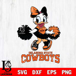 Oklahoma State Cowboys Daisy Duck Cheerleader Disney, Svg Eps Dxf Png File, Digital Download