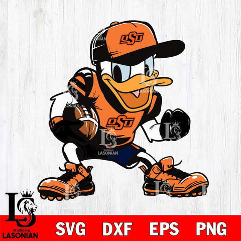 Oklahoma State Cowboys Donal Duck Svg Eps Dxf Png File, NCAA svg, Digital Download, Instant Download