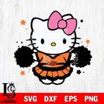 Oklahoma State Cowboys Hello Kitty Cheerleader 10 Svg Eps Dxf Png File, Digital Download, Instant Download