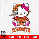 Oklahoma State Cowboys Hello Kitty Horror Svg Eps Dxf Png File, Digital Download