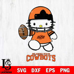 Oklahoma State Cowboys Hello Kitty NCAA 4 Svg Eps Dxf Png File, Digital Download, Instant Download