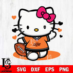 Oklahoma State Cowboys Hello Kitty sport 10 Svg Eps Dxf Png File, NCAA svg, Digital Download, Instant Download