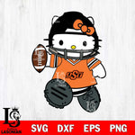 Oklahoma State Cowboys Hello Kitty sport Svg Eps Dxf Png File, NCAA svg, Digital Download, Instant Download