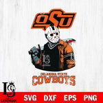 Oklahoma State Cowboys Jason Voorhees 10 Svg Eps Dxf Png File, Digital Download