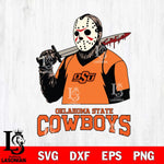 Oklahoma State Cowboys Jason Voorhees 11 Svg Eps Dxf Png File, Digital Download