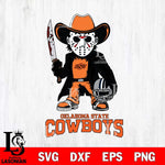 Oklahoma State Cowboys Jason Voorhees 3 Svg Eps Dxf Png File, Digital Download