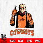 Oklahoma State Cowboys Jason Voorhees 6 Svg Eps Dxf Png File, Digital Download