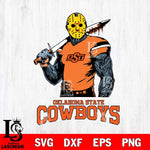 Oklahoma State Cowboys Jason Voorhees 7 Svg Eps Dxf Png File, Digital Download