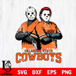 Oklahoma State Cowboys Jason Voorhees 8 Svg Eps Dxf Png File, Digital Download