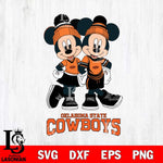 Oklahoma State Cowboys Mickey And Minnie Mouse Football Svg Eps Dxf Png File, NCAA svg , File Cut , Digital Download , Instant Download, Cut Svg Files