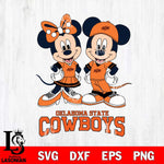 Oklahoma State Cowboys Mickey Minnie Mouse rugby ball Svg Eps Dxf Png File, NCAA svg , File Cut , Digital Download , Instant Download, Cut Svg Files