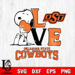 Oklahoma State Cowboys Snoopy Sport 10 Svg Eps Dxf Png File, Digital Download