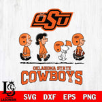 Oklahoma State Cowboys Snoopy Sport 12 Svg Eps Dxf Png File, Digital Download