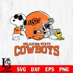 Oklahoma State Cowboys Snoopy Sport 2 Svg Eps Dxf Png File, Digital Download