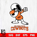 Oklahoma State Cowboys Snoopy Sport 3 Svg Eps Dxf Png File, Digital Download