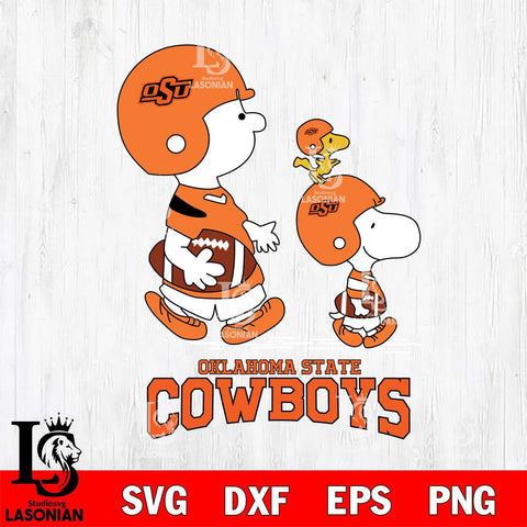 Oklahoma State Cowboys Snoopy Sport Svg Eps Dxf Png File, Digital Download