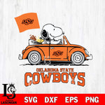 Oklahoma State Cowboys Snoopy Sport 5 Svg Eps Dxf Png File, Digital Download