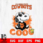 Oklahoma State Cowboys Snoopy Sport 7 Svg Eps Dxf Png File, Digital Download