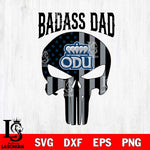 Old Dominion Monarchs Badass Dad Svg Eps Dxf Png File, Digital Download, Instant Download