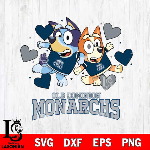 Old Dominion Monarchs Bluey & Bingo 10 Svg Eps Dxf Png File, NCAA svg, Digital Download, Instant Download