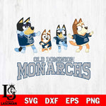 Old Dominion Monarchs Bluey Dance Mode Squats Svg Eps Dxf Png File, Digital Download, Instant Download