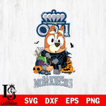 Old Dominion Monarchs Bluey Halloween NCAA Svg Eps Dxf Png File, Digital Download, Instant Download