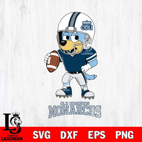 Old Dominion Monarchs Bluey rugby Svg Eps Dxf Png File, Digital Download ,Instant Download, Cricut File