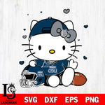 Old Dominion Monarchs Cute Hello Kitty Football Svg Eps Dxf Png File, NCAA svg, Digital Download, Instant Download